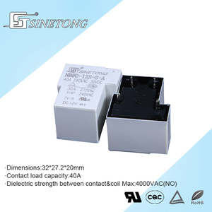 Relé de Potencia de 12V 40A 4 Pines, Tipo PCB, Sellado, Normalmente Abierto - Product Image 3