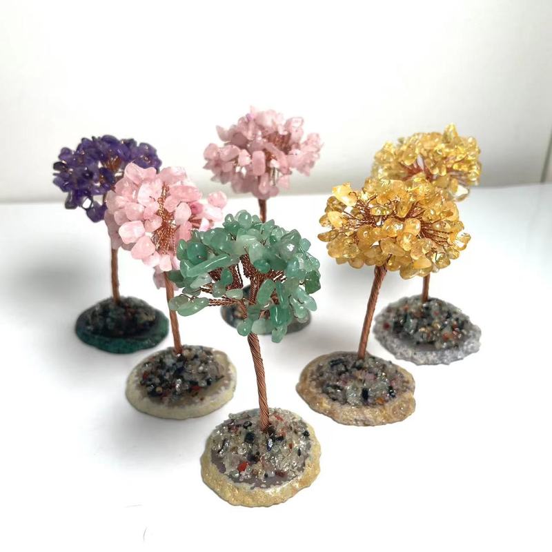 Crystal Money Trees Ctrine Amethyst Rose