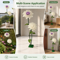 Bunga Dahlia Artifisial Real Touch Berkualitas Tinggi Grosir untuk Dekorasi Pernikahan, Rumah, dan Pengaturan Adegan