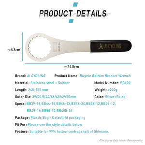 Llave inglesa de soporte inferior para bicicleta de montaña, herramienta de reparación, llave inglesa de extracción, herramienta <span class=keywords><strong>BB</strong></span> para bicicleta Shimano BB9000/9100 XTR - Product Image 2
