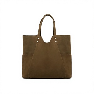 Women's Genuine Leather Casual <b>Tote</b> Bag Large Capacity Minimalist Shoulder Strap Open Top Daily Use Handbags Wholesaler Price - Product Image 3