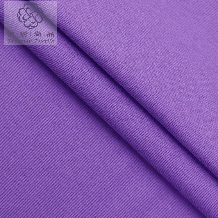 Fabriek Prijs 60S 230gsm Super Zachte 93% Katoen 3% Spandex Interlock Katoen Stoffen Voor Kleding Textiel