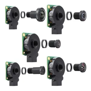 كاميرا راسبيري باي الأصلية عالية الجودة, عدسات تثبيت M12 ، كاميرا عالية الجودة ، 12.3MP IMX477R ، حساس عالي ، أحدث وحدة كاميرا راسبيري بي M12