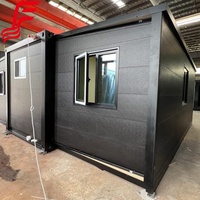 Maison conteneur extensible à faible coût 20ft 40ft, maison conteneur modulaire préfabriquée pliable pour résidence à l'étranger