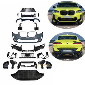 Kit de carrocería X4 Lci G02 F98, parachoques delantero, difusor trasero con puntas de escape, kit de carrocería Facelift para <span class=keywords><strong>BMW</strong></span> X4 G02 <span class=keywords><strong>X4M</strong></span> <span class=keywords><strong>2021</strong></span> 2022 - Product Image 3