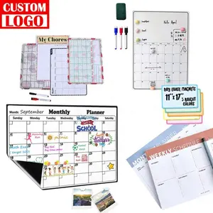 Weekly Magnetic Calendar Custom Paper PVC Custom Fridge Magnet
