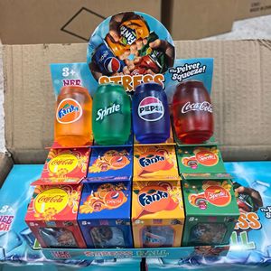 Best-seller transfrontalier : Jouets anti-stress Needoh Schylling Coke, Sprite, Fanta & Pepsi à rebond lent - Product Image 1