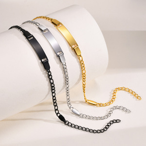 สร้อยข้อมือสแตนเลสสตีลสี<span class=keywords><strong>ด</strong></span>ำเงิน18K สลัก<span class=keywords><strong>ชื่อ</strong></span>รหัสสำหรับ<span class=keywords><strong>เด็ก</strong></span> - Product Image 5