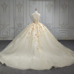 Jancember DY6594 Robe de bal classique en cristal sans bretelles Robes de soirée Quinceanera pour 15 anniversaires - Product Image 4