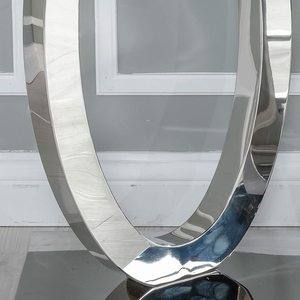 Table de <span class=keywords><strong>Console</strong></span> luxueuse et moderne en marbre chromé, en acier inoxydable, idéal pour le couloir, les meubles d'hôtel de maison - Product Image 2