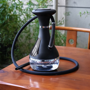 Nouvelle <span class=keywords><strong>chicha</strong></span> électronique avec ensemble de <span class=keywords><strong>chicha</strong></span> rechargeable en acrylique de qualité supérieure, luxe, tendance, écran LED personnalisé, boîte cadeau - Product Image 1