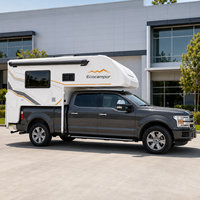 2026 Ecocampor Meilleure Vente : Camping-car amovible pour pick-up, design moderne, léger, robuste, en aluminium, pour l'aventure, directement de l'usine