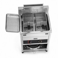 Comercial Popular Presión Friteuses 2l 30l Freestand Restaurante Pollo Gas Freidora Máquina