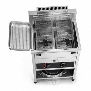 Comercial Popular Presión Friteuses 2l 30l Freestand Restaurante <span class=keywords><strong>Pollo</strong></span> Gas Freidora Máquina - Product Image 2