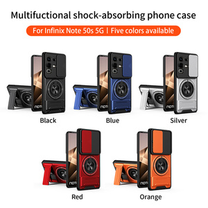 Funda Protectora para Teléfono con Soporte para Auto y Lente Deslizante de <span class=keywords><strong>Alta</strong></span> <span class=keywords><strong>Gama</strong></span> Lichicase para Infinix GT 30 Pro Note 40 Pro, Personalizada - Product Image 1