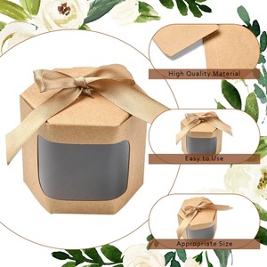 Caja de regalo de cartón con ventana transparente y cinta, se puede personalizar según sus necesidades - Product Image 3