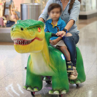 Oyun alanı sikke işletilen dinozor Montable eğlence oyunu yürüyüş Robot Gua Dino elektrikli araba dinozor kostüm sıcak satış açık