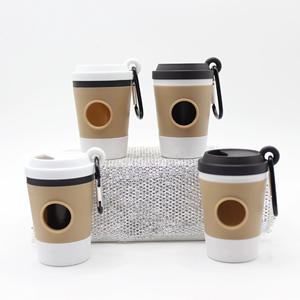 Grosir plastik portabel ramah lingkungan kantong kotoran anjing Dispenser desain baru cangkir kopi bentuk kotoran produk pembuangan - Product Image 1