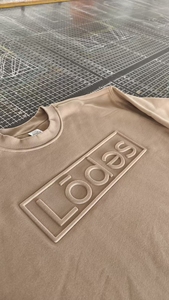 T-shirt Homme FLOWORA 3D Embossé de Haute Qualité – Fournitures de Luxe pour T-shirts Personnalisés avec Impression en Relief de Votre Logo de Marque - Product Image 3