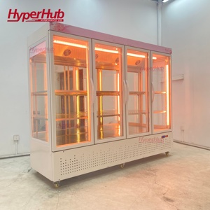 Refrigerador Comercial Vertical para Exhibición de Flores con Puerta de Vidrio, Descongelación Automática y Control por Aplicación para Floristerías - Product Image 2