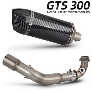 Sistema di Scarico GTS300 per <span class=keywords><strong>Vespa</strong></span> GTS300 Super/Touring GTS Super/Supertech 300 2008-2020 Collettori e Silenziatore per Moto - Product Image 1