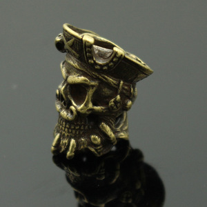 Copper Pirate Knife Lanyard Beads for DIY Keychain <strong>Charms</strong> Knitting Bracelets EDC <strong>Paracord</strong> Beads - Product Image 6