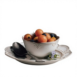 Vente en gros de 7 pièces de vaisselle, vaisselle de luxe en céramique européenne, grès, cuisine, ensemble de table à manger moderne, 6 - Product Image 5