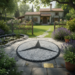 Mosaico de piedra Guijarro Mosaico Piedra Mosaico Arte | Instalación gratuita en países europeos - Product Image 3