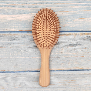 Cepillo de madera para masaje del cuero cabelludo, masajeador para el cuero cabelludo, cepillo profesional de bambú, muestra gratis - Product Image 5