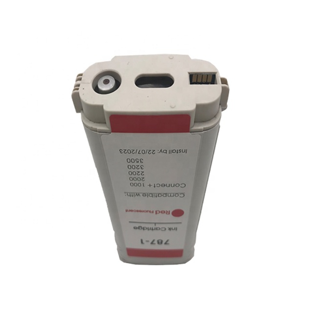 787-1 Compatible Pitney Bowes SendPro P/Connect+ Series Postage Meter Red Ink Tank, 60000 Impressions