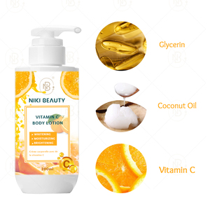 निजी लेबल विटामिन सी Hyaluronic एसिड शाकाहारी पर्यावरण पर्यावरण के अनुकूल 300 मिलीलीटर शरीर लोशन मॉइस्चराइज़र सभी त्वचा - Product Image 4