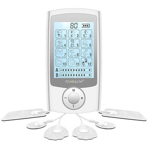 Taşınabilir LCD ekran Tens EMS elektro terapi cihazı masaj onlarca elektrotlar ped kas stimülatörü - Product Image 1