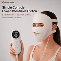Masque facial LED 3D en silicone Magique Power, thérapie par lumière rouge, 328 LED, 4 modes, qualité professionnelle, beauté à domicile, routine quotidienne