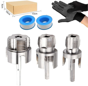 Broca Eléctrica Integrada para Roscado Interno y Externo de Tuberías, Kit de Roscado de Tuberías de PVC - Product Image 1