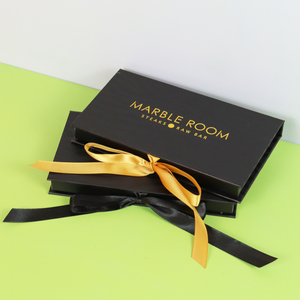 Black Credit Card Packaging Metal Blank Custom Paper <b>Boxes</b> Business Cards Folding Blocking case Box - Product Image 5