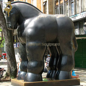 Escultura de Metal de Gran Tamaño, <span class=keywords><strong>Fernando</strong></span> Botero, Mujer Desnuda de Bronce en Caballo - Product Image 5