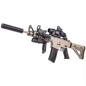 Jouet électronique d'alimentation en <span class=keywords><strong>eau</strong></span> inférieure réglable électriquement de type M4 <span class=keywords><strong>pistolet</strong></span> en plastique à éjection de balles molles pour garçons - Product Image 1