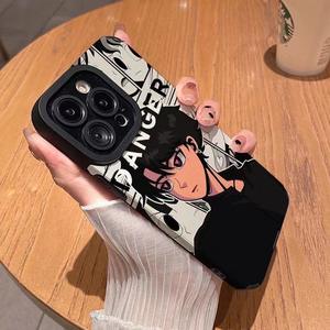 Funda de teléfono Popular con personajes de Anime para iPhone <span class=keywords><strong>11</strong></span> 12 13 14 15 Pro Max, elegante funda protectora para móvil de dibujos animados, <span class=keywords><strong>características</strong></span> a prueba de golpes - Product Image 2