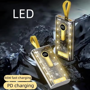 เครื่องชาร์จพก<span class=keywords><strong>พา</strong></span>ความจุสูง 22.5W สำหรับใช้งานกลางแจ้ง ชาร์จเร็<span class=keywords><strong>ว</strong></span>พิเศษ แบตสำรอง 10000/20000mAh พร้อมไฟ LED - Product Image 2