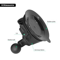 Support à billes Twist Lock Ventouse Base Support de fenêtre Rotation à 360 degrés pour RAM Double Socket Bras Téléphones Action Caméra Accessoire