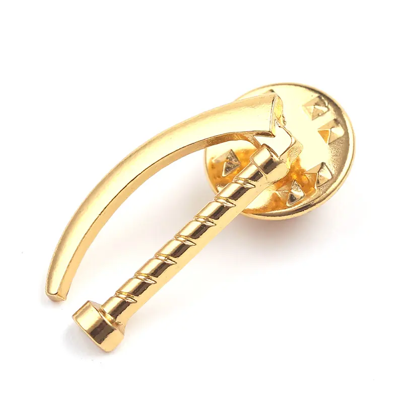 Hot Selling Creative Mini Laryngoscope Brooches Stylish Metal Lapel Pin Women's Dress Accessories for Engagement or Wedding