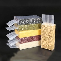 Pochette d'emballage sous vide alimentaire en brique de riz thermoscellable en plastique transparent sac d'emballage en plastique compressé carré en nylon brique