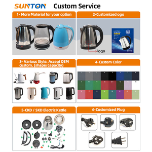 SUNTON uso doméstico hervir protección seca tasa superior de acero inoxidable agua caliente tetera eléctrica - Product Image 4