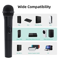 Honcam 2.4G kablosuz mikrofon için profesyonel PS5 Xbox One için 25ms düşük gecikme oyun mikrofon Nintendo anahtarı için OLED KTV / PC