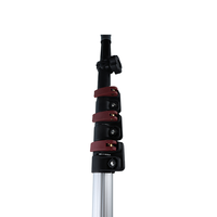 Poteau d'extension télescopique de 30 pieds de 9m avec pointe en métal pour changeur d'ampoule Rouleau de peinture Duster Nettoyage de vitres Lampes suspendues