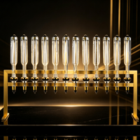 Flacons de parfum en verre doré de 375 ml, 12 pièces, flacons de parfum vides rechargeables pour mariage, décoration de la maison, boutique, présentoirs, ornements