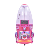 Distributeur de bonbons à mâcher anglais et de balles élastiques en capsule spirale de haute qualité, à monnayeur, pour usage intérieur en plastique 110/220V