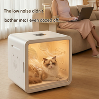 Séchoir intelligent pour animaux de compagnie 82L Grande capacité en PP Silencieux Double moteur Chambre de séchage intelligente pour chats et chiens