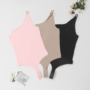 <span class=keywords><strong>Body</strong></span> sin costuras de un hombro para mujer, ropa moldeadora adelgazante, ropa interior moldeadora de cuerpo con control de barriga y <span class=keywords><strong>escote</strong></span> asimétrico - Product Image 6