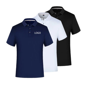 Men's Quick Dry Golf for Polo Shirts Wholesale Custom Short Length Plain Polyester Sublimation Clothing Printed Sport T Shirt
